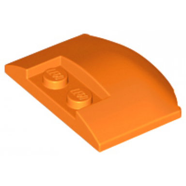 orange wedge 3 x 4 x 2 3 triple curved
