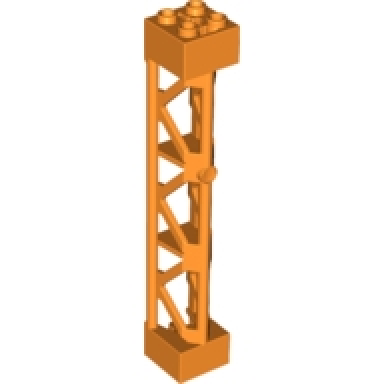 orange support 2 x 2 x 10 girder triangular vertical - type 4 - 3 posts 3 sections