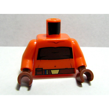 orange torso sw ahsoka pattern orange arms reddish brown hands
