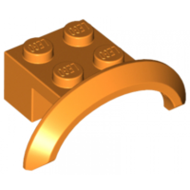 orange vehicle mudguard 4 x 2 1 2 x 1 with arch round