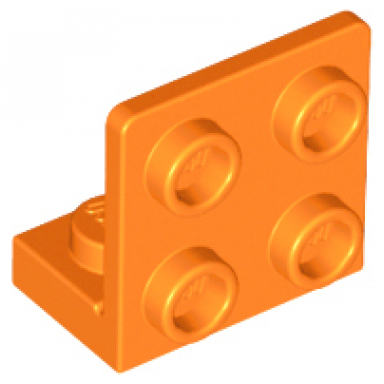 orange bracket 1 x 2 - 2 x 2 inverted