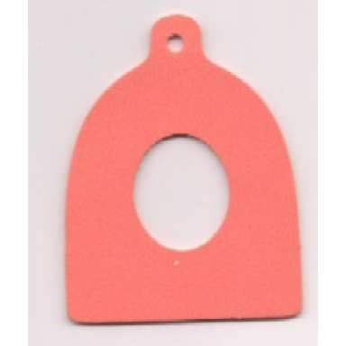 orange foam scala dog kennel rear panel oval cutout and 1 hole 3150