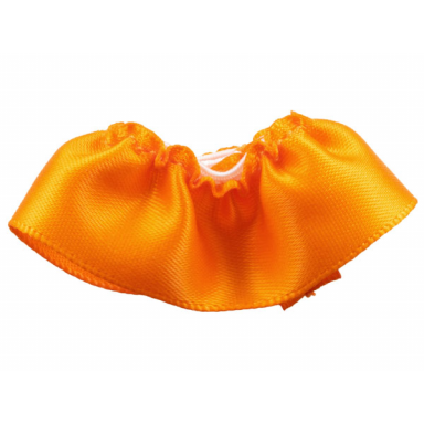 orange duplo wear cloth skirt satin knee length 18 mm