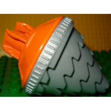 orange duplo toolo drill with pearl light gray bit
