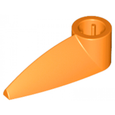 orange bionicle 1 x 3 tooth with axle hole bohrok eye