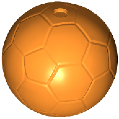 orange ball sports soccer plain