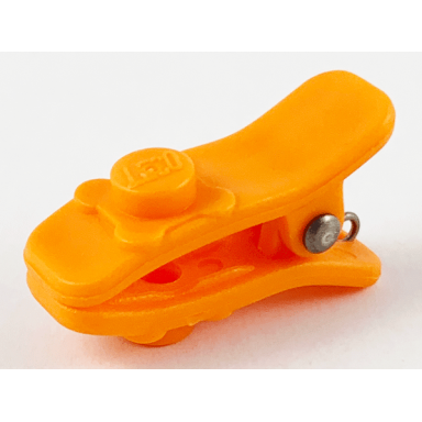 orange scala clothes hair clip peg type