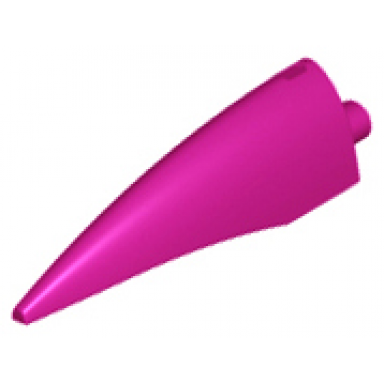 magenta barb claw horn tooth - large