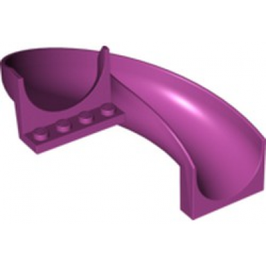 magenta slide playground 7 x 12 x 8 1 3 curved 180 degrees