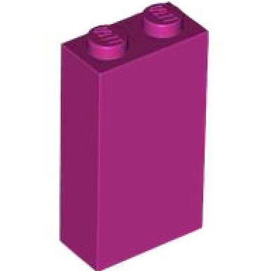 magenta brick 1 x 2 x 3