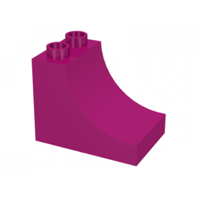 magenta duplo brick 2 x 3 x 2 arch inverted