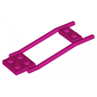 magenta horse hitching harness traces
