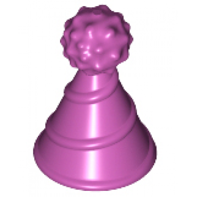 magenta minifigure hat with small pin party hat