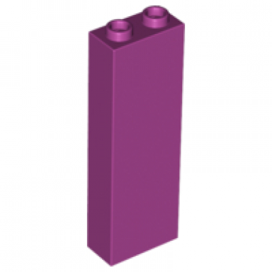 magenta brick 1 x 2 x 5