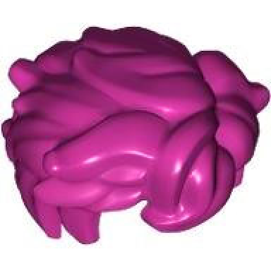 magenta minifigure hair tousled and sticking out on both sides