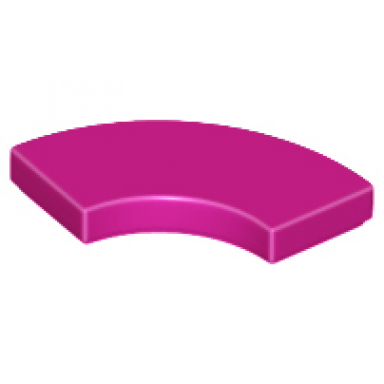 magenta tile round corner 2 x 2 macaroni