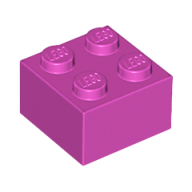 magenta brick 2 x 2
