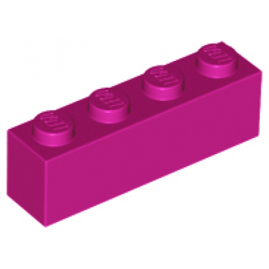 magenta brick 1 x 4