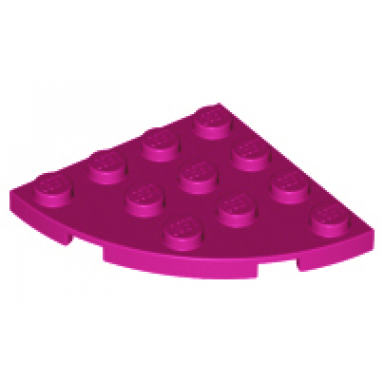magenta plate round corner 4 x 4
