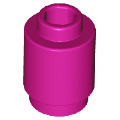 magenta brick round 1 x 1
