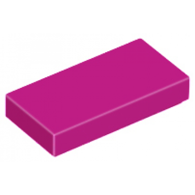 magenta tile 1 x 2