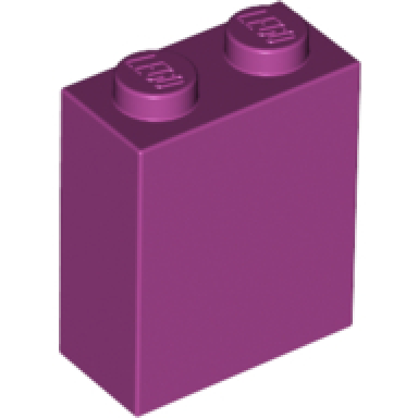 magenta brick 1 x 2 x 2 with inside stud holder