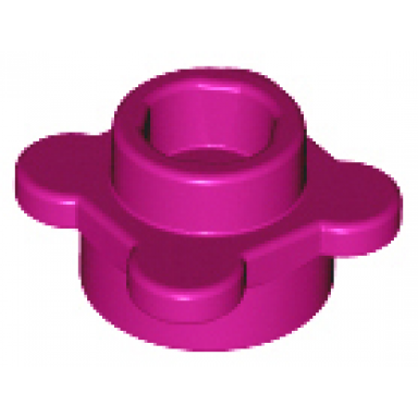 magenta plate round 1 x 1 with flower edge 4 knobs petals