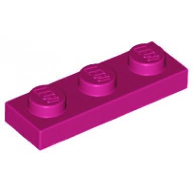 magenta plate 1 x 3