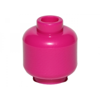 magenta minifigure head plain