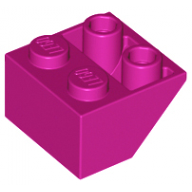 magenta slope inverted 45 2 x 2 with flat bottom pin