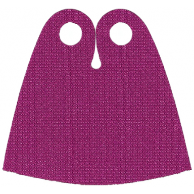 magenta minifigure cape cloth teardrop neck cut - spongy stretchable fabric