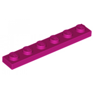 magenta plate 1 x 6