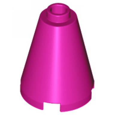 magenta cone 2 x 2 x 2 - open stud