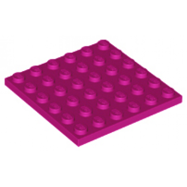 magenta plate 6 x 6
