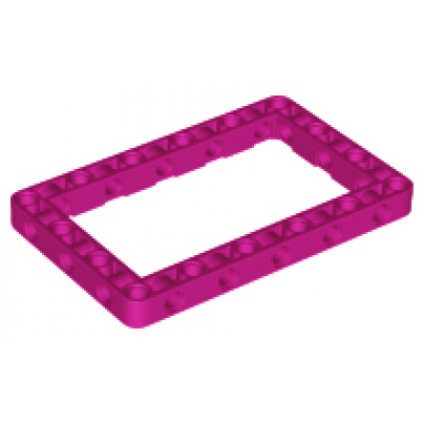 magenta technic liftarm modified frame thick 7 x 11 open center