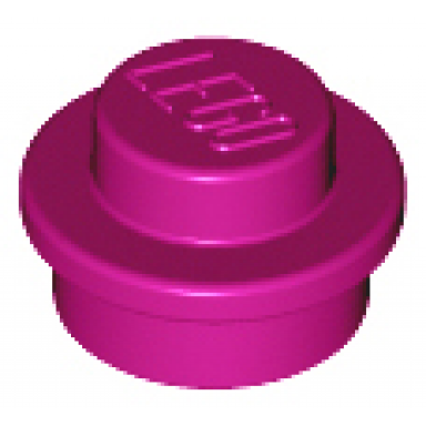 magenta plate round 1 x 1