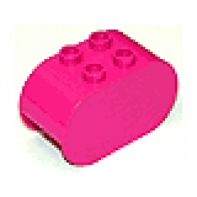 magenta duplo brick 2 x 4 x 2 rounded ends