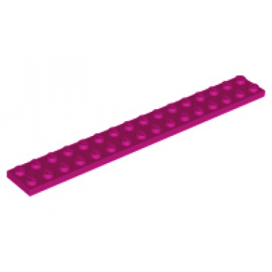 magenta plate 2 x 16