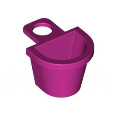 magenta minifigure container d-basket