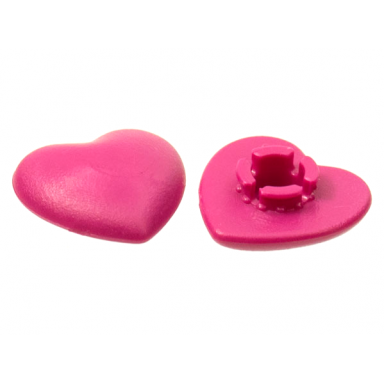 magenta clikits icon heart 2 x 2 small with pin frosted solid and transparent colors