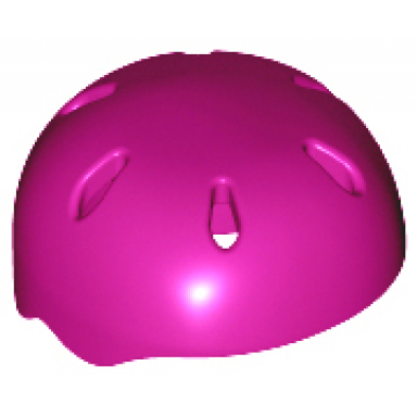 magenta minifigure headgear helmet sports with vent holes