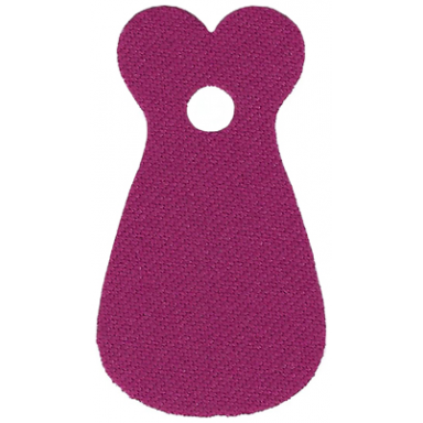 magenta minifigure cape cloth with single top hole rounded collars in front and rounded in back - spongy stretchable fabric