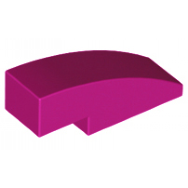 magenta slope curved 3 x 1