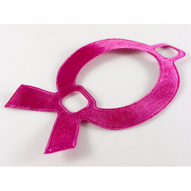 magenta clikits icon accent cloth ribbon with 2 holes