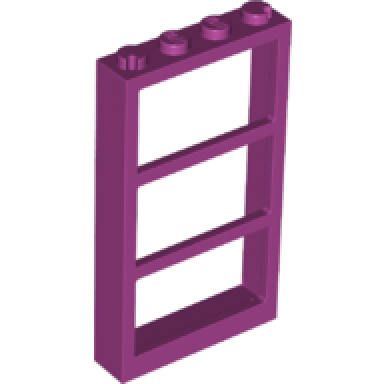 magenta window 1 x 4 x 6 with 3 panes