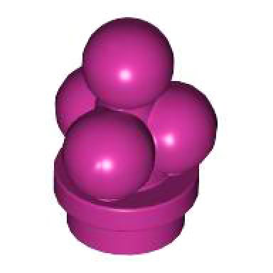 magenta ice cream scoops