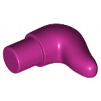 magenta cattle horn short