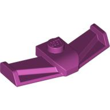 magenta vehicle formula 1 front wing with top stud
