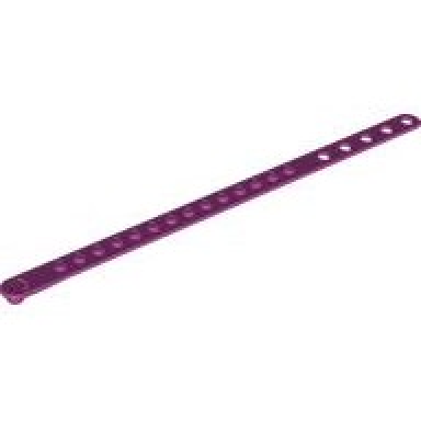 magenta bracelet with 1 x 14 studs and 5 holes