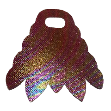 magenta mini doll skirt cloth friends 5 points with iridescent pattern